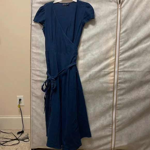 Ralph Lauren | Dresses | Polo Ralph Lauren Blue Linen Maxi Dress | Poshmark